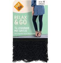 Csipkés aljú pamut leggings Nur Die