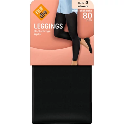 Női vastagszálú leggings, lábfejnélküli harisnya 80 den